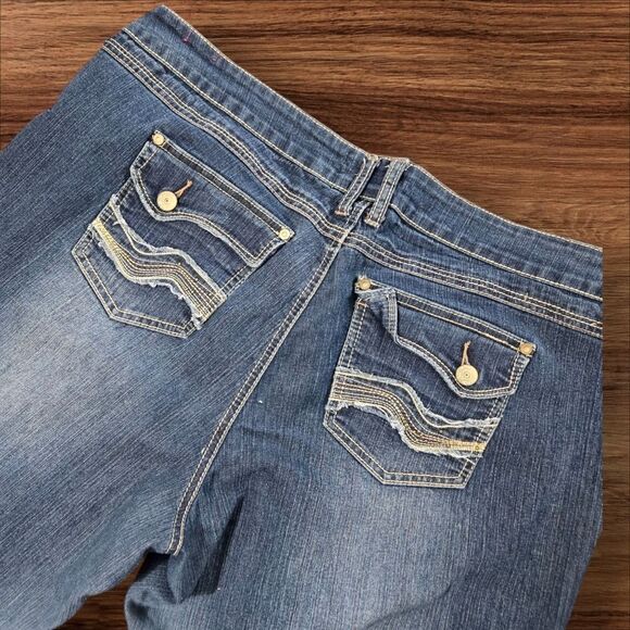 Loop 18 Denim Straight Leg Stretch Jeans Plus Size - Picture 4 of 6